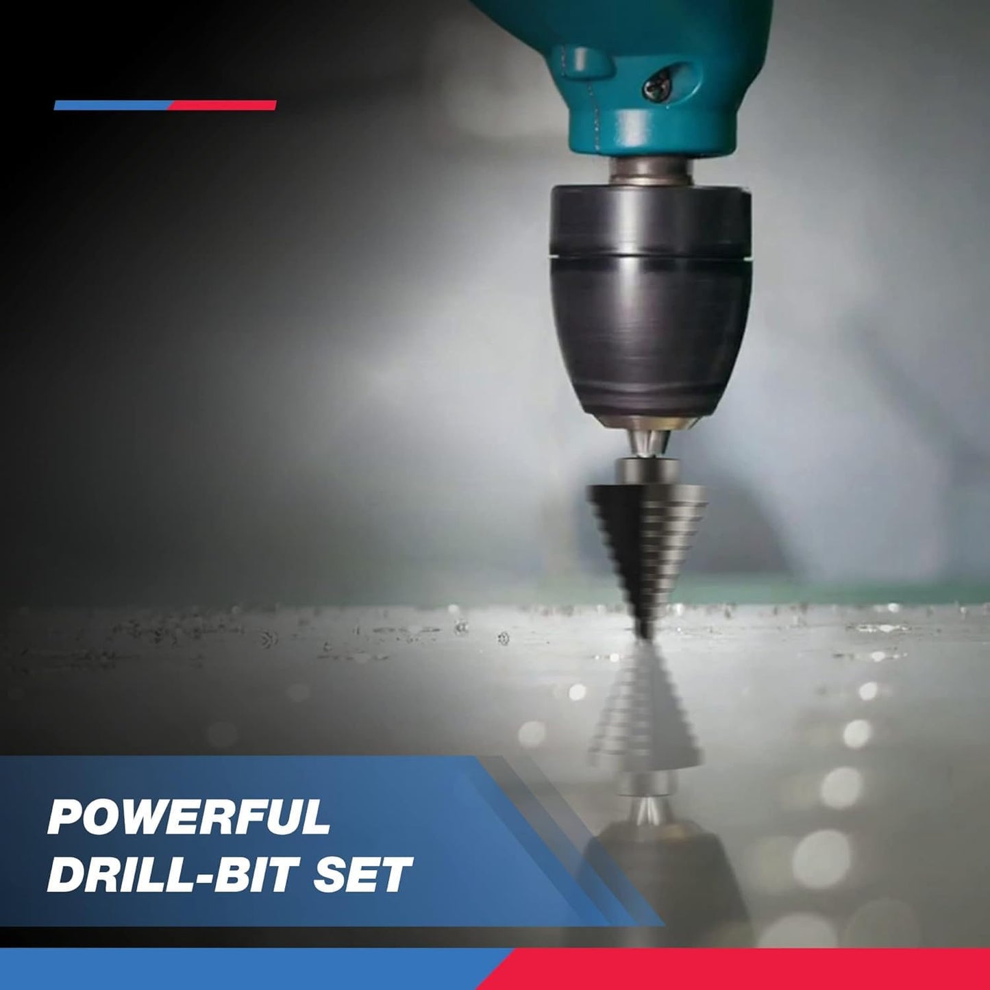 10198A Step Drill Bit Set | 5 Piece, 4Mm- 35Mm | Metric Titanium High Speed Steel Unibit, Stepper Cone Drill Bit | Two Flute Step down Bits, 135 Degree Point