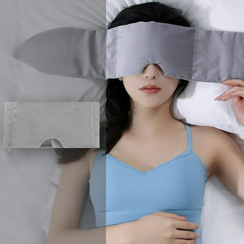 SleepShield™ Weighted Eyemask – 100% Blackout, Strap-Free Design for Deep Sleep and Side-Sleeping Comfort
