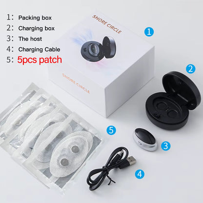 Smartsnore™ 5-Pair EMS Anti-Snoring Device – Breathe Easy, Sleep Deep