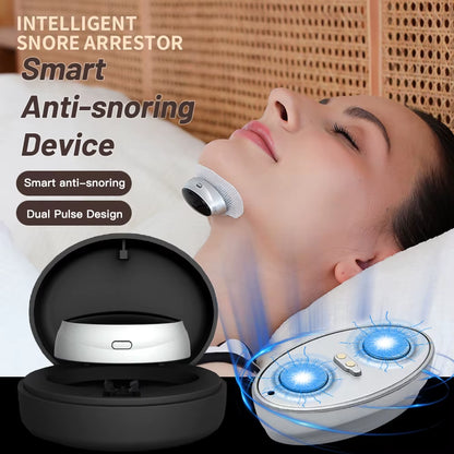 Smartsnore™ 5-Pair EMS Anti-Snoring Device – Breathe Easy, Sleep Deep